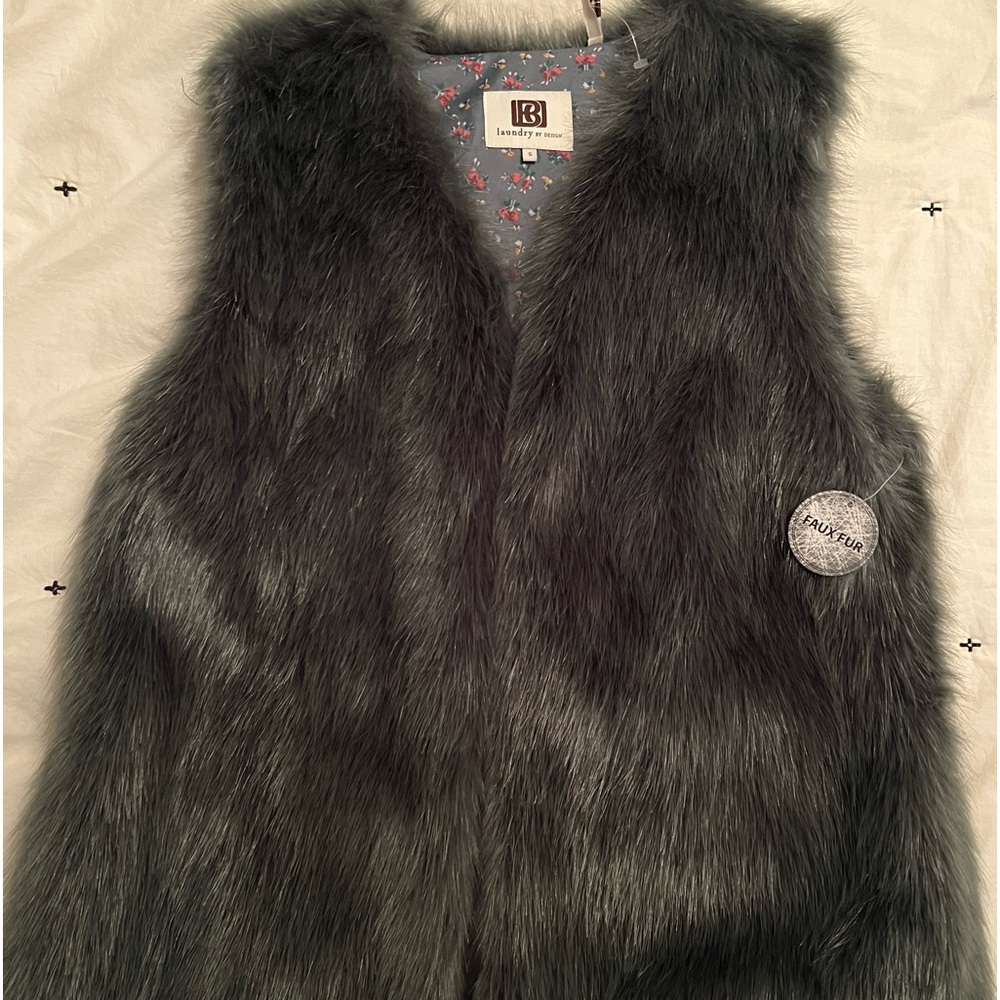 Faux fur vest